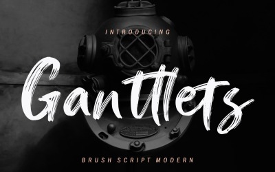 Ganttlets Brush Cursive Font
