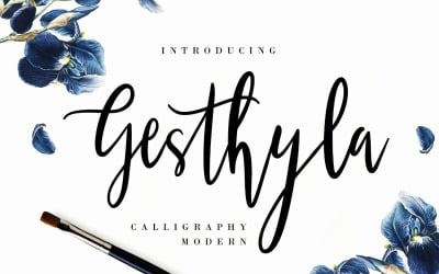 Gesthyla Calligraphy Modern Font