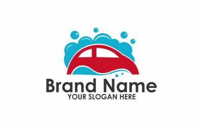 Modello di logo per auto pulita