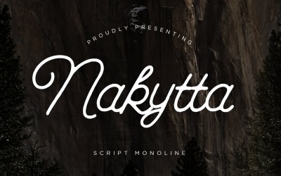 Nakytta Monoline Cursive Font