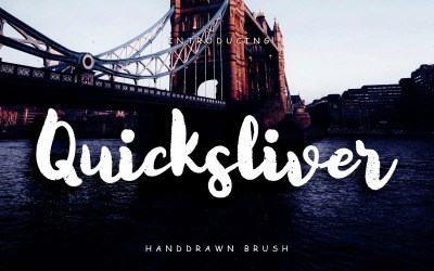 Police de pinceau dessinée à la main Quicksliver