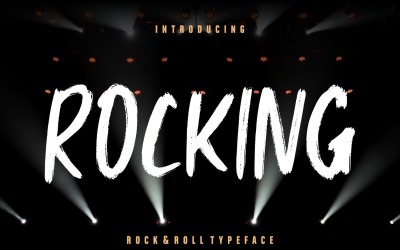 Rocking Rock &amp;amp; Roll Typsnitt typsnitt
