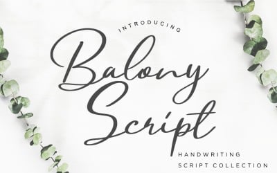 Рукописный шрифт Balony Script
