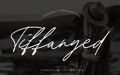 Tiffanyed typsnitt för signatursamling