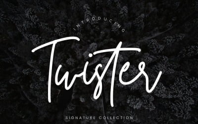 Twister Handwritten Cursive Font