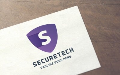 Letter S - Secure Tech Logo Template