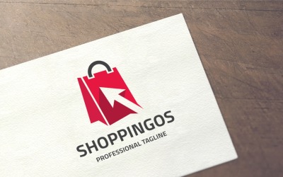 Modèle de logo Shoppingos