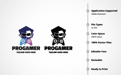 Professional Gamer Logo Template
