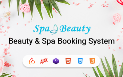 Responsive Spa And Beauty Saloon Appointment Booking System Mobil Uygulama #157391