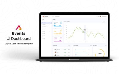 Elementos de interface do usuário do painel de administração de eventos