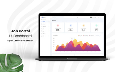 Job Portal Admin Dashboard UI-elementen