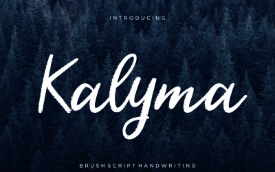Kalyma Brush Cursive Font
