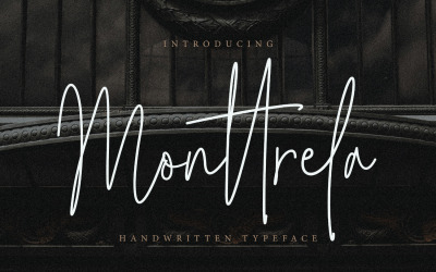Monttrela handskrivet typsnitt