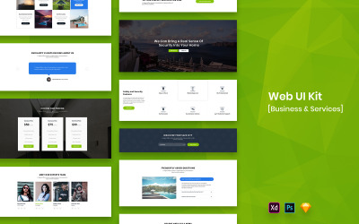 Obchod a služby Web UI Kit