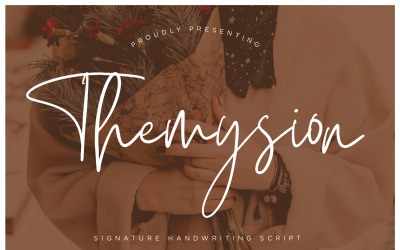 Themysion Signature handgeschreven lettertype