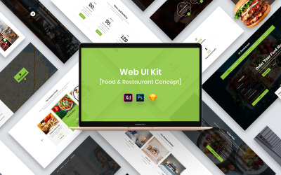 Kit di interfaccia utente Web per cibo e ristorante