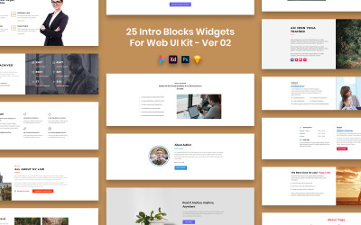 25 modulů Intro Blocks pro sadu Web UI Ver-02