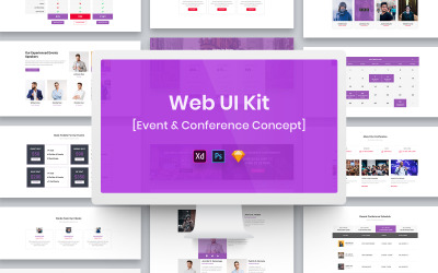 Событие и конференция Web UI Kit
