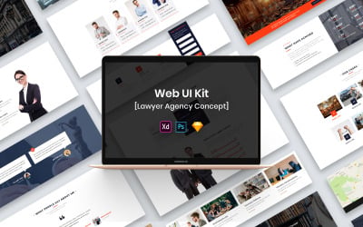 Ügyvédi iroda webes felhasználói felület készlete
