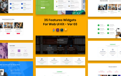 35 Zawiera widżety dla Web UI Kit Ver-03