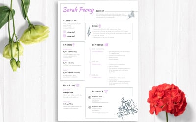 Adobe inDesign CV gratis CV-sjabloon