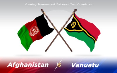 Afghanistan kontra Venezuela två länder flaggor - Illustration