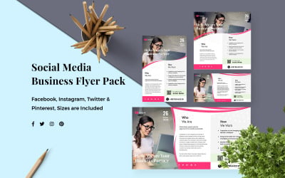Business Pack-mall för sociala medier