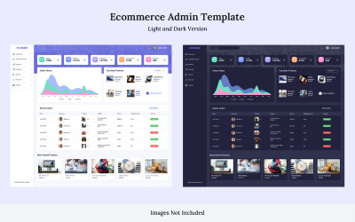 Modello PSD per dashboard di amministrazione e-commerce