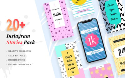 Plantilla creativa de redes sociales de historias de Instagram