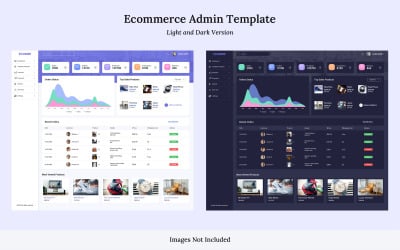 PSD-Vorlage für das E-Commerce-Administrator-Dashboard