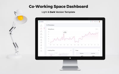 Co Working Admin Dashboard UI Elements