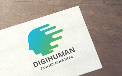 Digital Human Logo Template