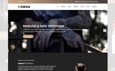 inkira - Szablon strony Studio tatuażu