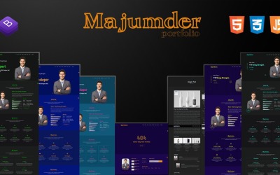 MAJUMDER-2 Portfolio Landing Page Template