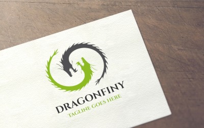 Szablon Logo smoka nieskończoności