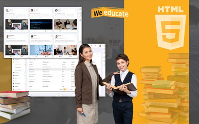 Weeducate Admin-Vorlage für Bildung und E-Learning