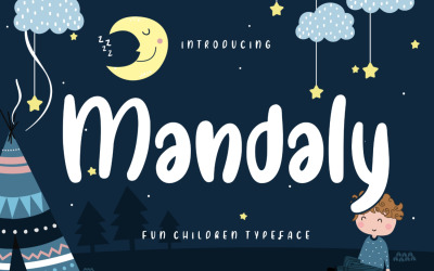 Carattere tipografico di Mandaly Fun Children