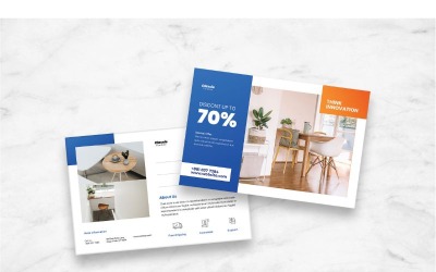 Postcard Think Innovation - Corporate Identity Template
