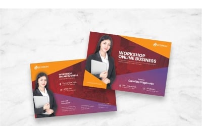 Postcard Workshop Online Business - Corporate Identity Template