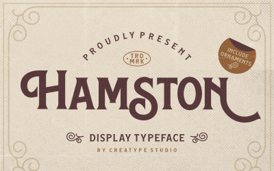 Carattere vintage di Hamston Display