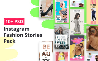 Instagram modeverhalen sociale mediasjabloon