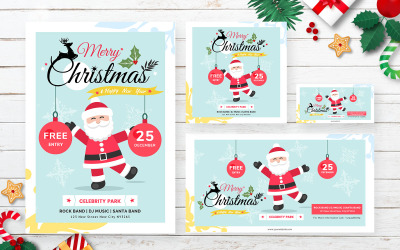 Kerstpakket met Flyer Social Media-sjabloon