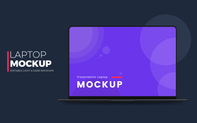 Laptop product mockup