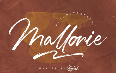 Mallorie Handbrush Stijlvol lettertype