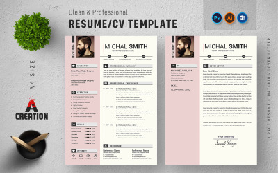 Michal Smith - Word Resume Template