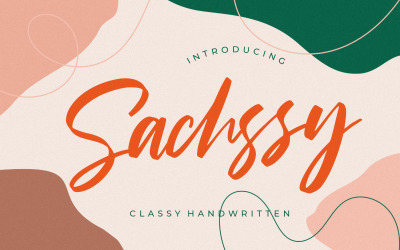 Sachssy klassiskt handskrivet teckensnitt