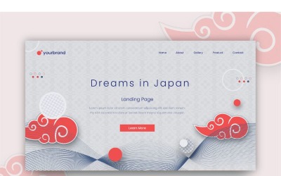 Absztrakt álmok Japán Háttérben