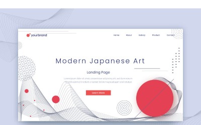 Absztrakt modern japán művészeti háttér