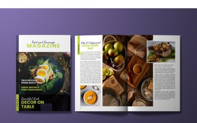 Food Beverage Magazine Vorlage