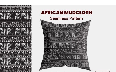 Fundo de Mudcloth africano sem costura